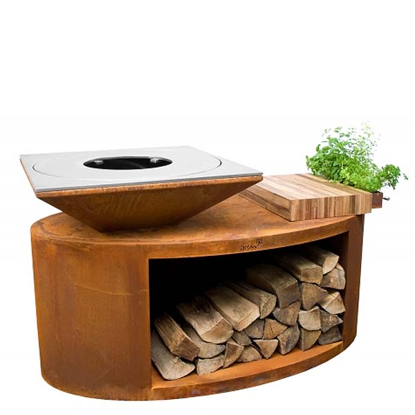 Artiss garden barbecue-firepit G3 corten