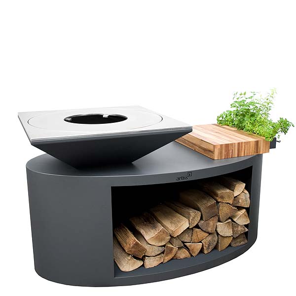 Artiss garden barbecue-firepit G3 graphite