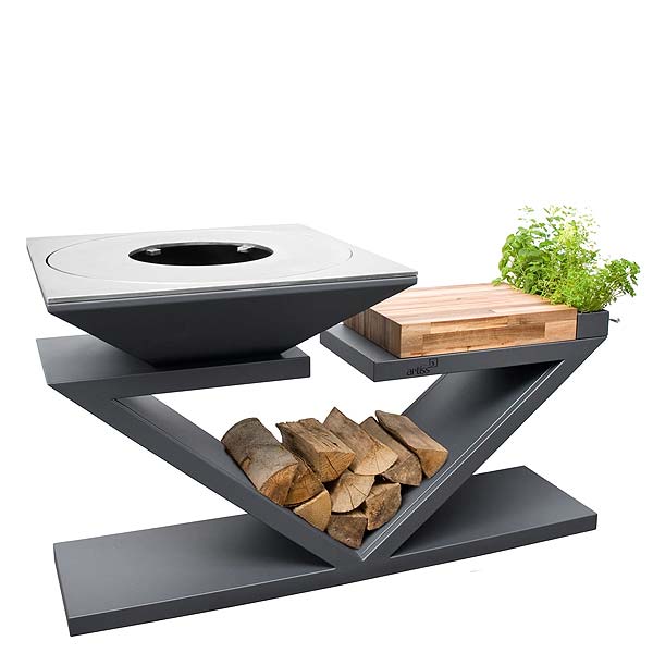 Artiss garden barbecue-firepit G5 graphite