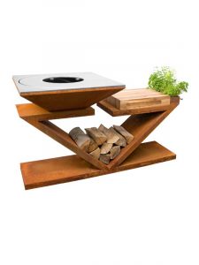 Artiss garden barbecue-firepit G5 corten