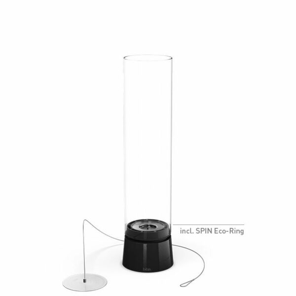 Bioetanolová stolová lampa Höfats Spin air 900 / 1200 čierna