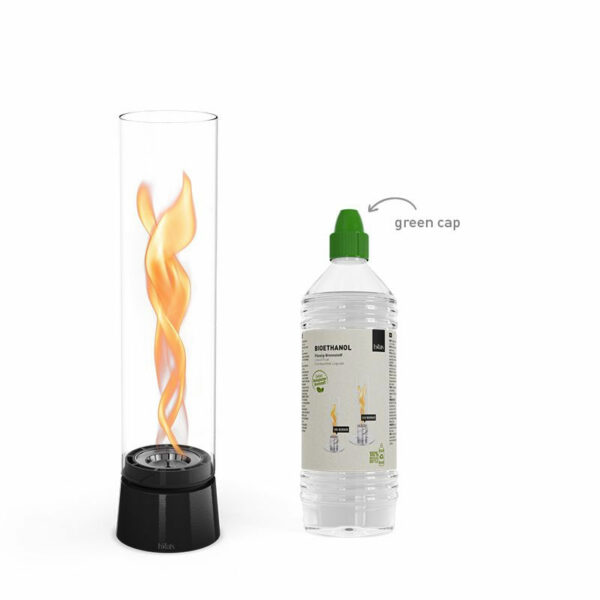 Bioetanolová stolová lampa Höfats Spin air 900 / 1200 čierna